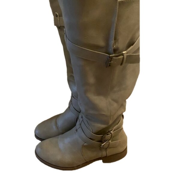 Women’s Over the Knee Boots with Rounded Toe - Picture 1 of 10